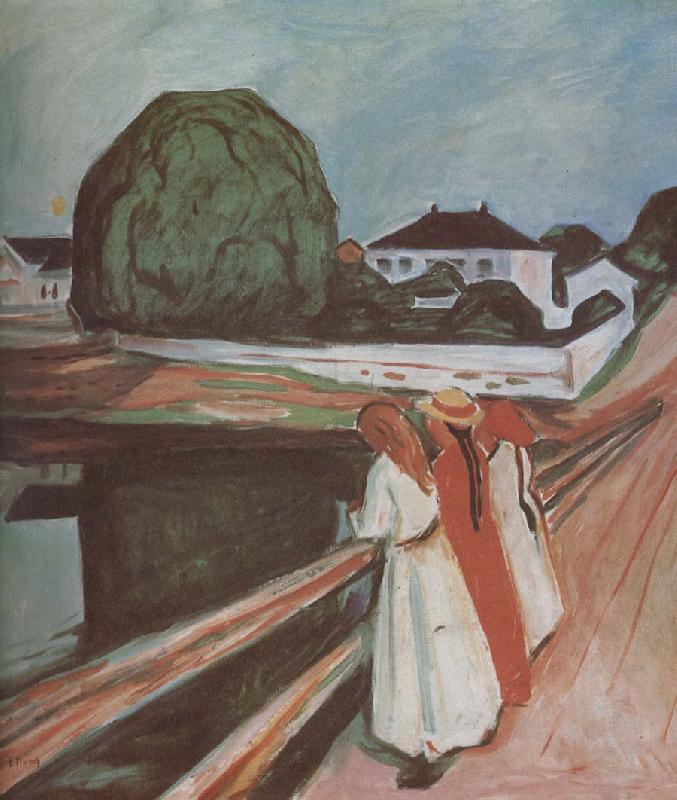 Edvard Munch Girl on the bridge